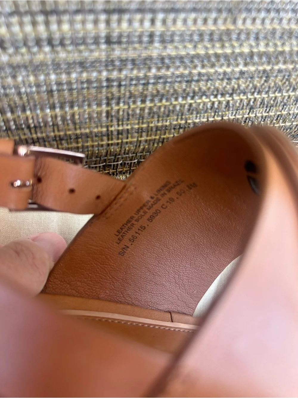 Auth NEW Tory Burch Sz 6 Metal miller Wedge heels tan brown 65mm Leather Sandals
